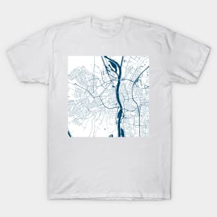 Kopie von Kopie von Kopie von Kopie von Kopie von Kopie von Kopie von Kopie von Kopie von Kopie von Kopie von Kopie von Lisbon map city map poster - modern gift with city map in dark blue T-Shirt